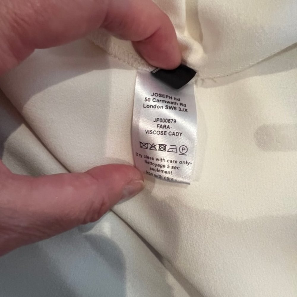 Joseph Ltd. Cream Button Down Blouse - image 4